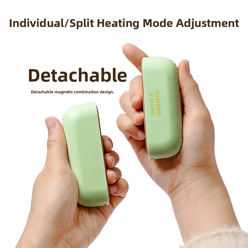 Magnetic heating hand warmer