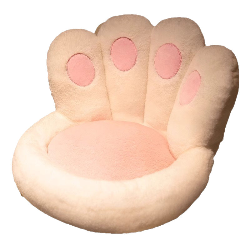 Plush Tatami Seat Cushion with Backrest