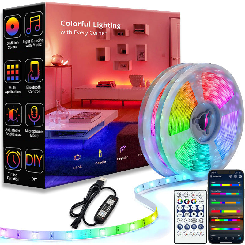 LED Light Strip with Remote Control USB