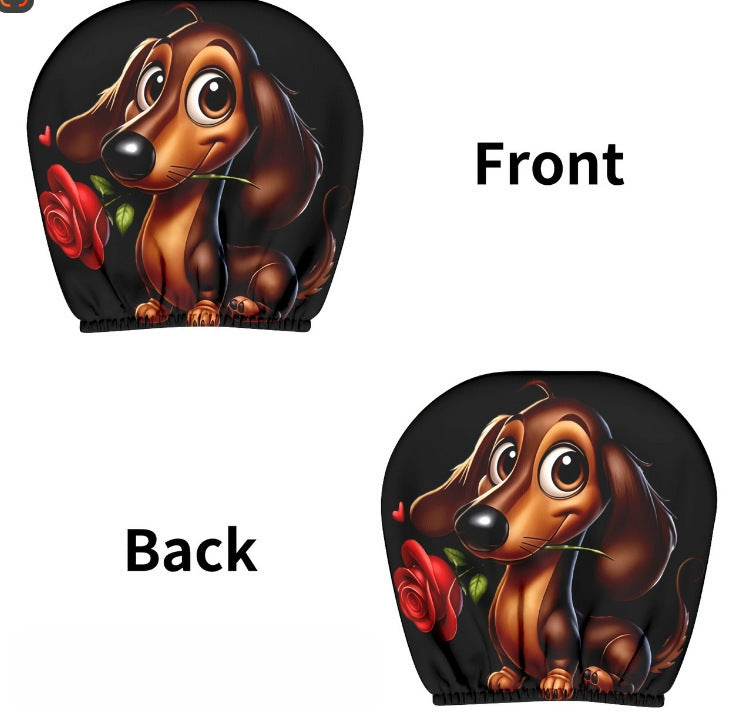 Car headrest cover
