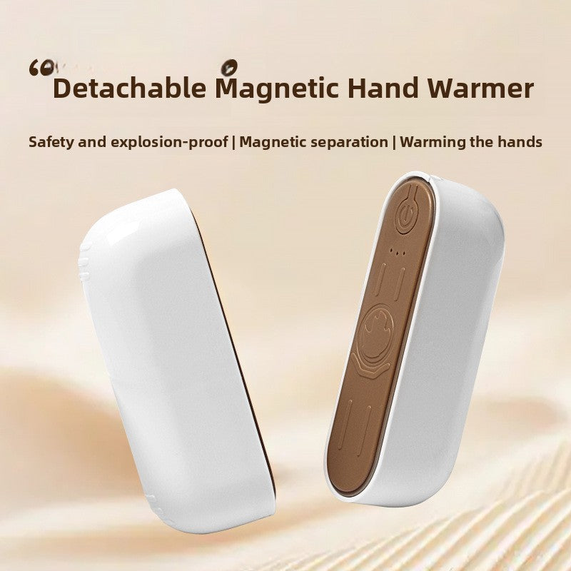 Magnetic heating hand warmer