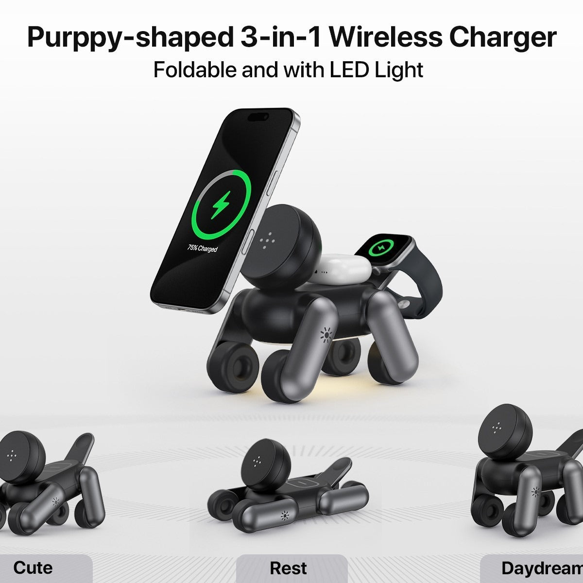 Wireless Charging Stand with Magnetic Base