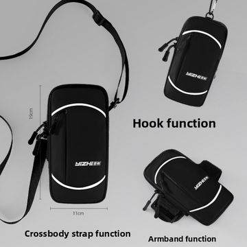 Classic Black 6.8in Crossbody