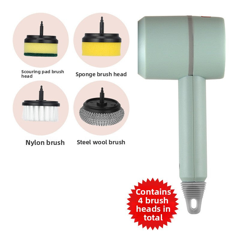 Multifunctional Electric Cleaning Brush Handheld Wireless Rechargeable Bottle Brush