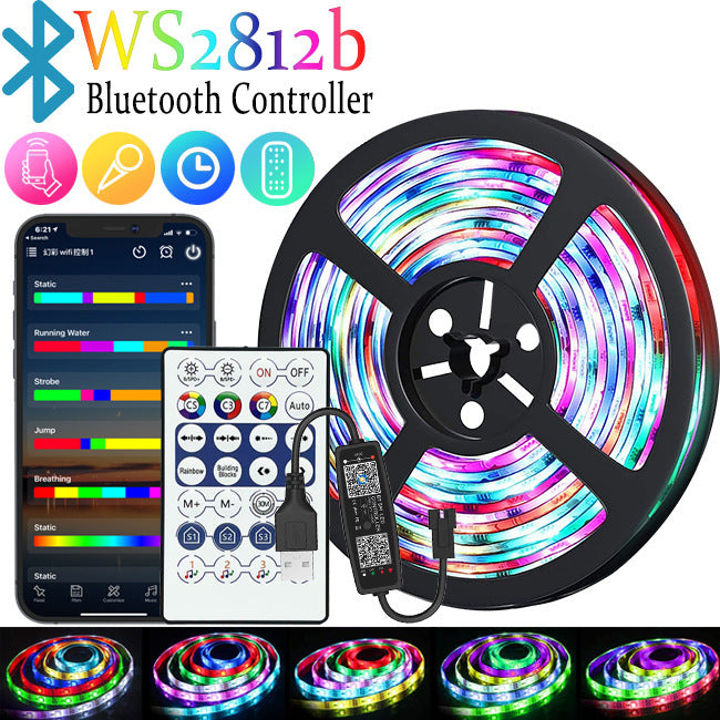 LED Light Strip with Remote Control USB