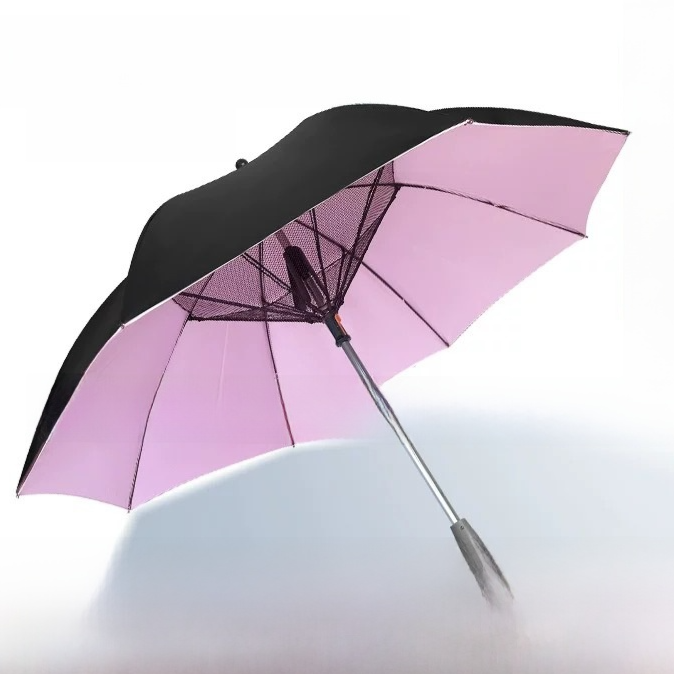 Cooling Umbrella with USB Fan and Mist Spray