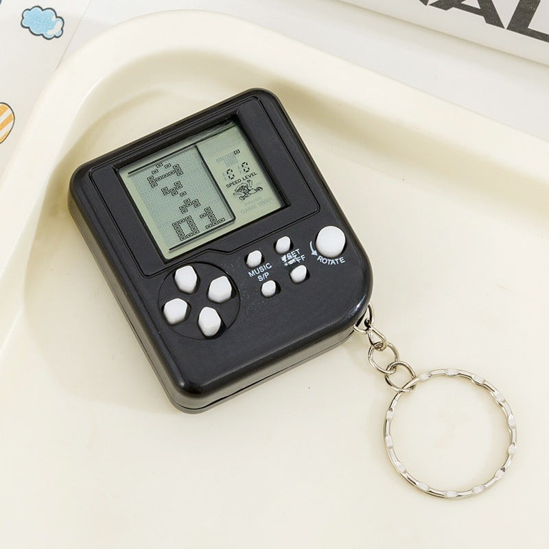 Handheld Tetris Game Console Keychain