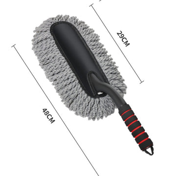 Gray bent rod brush