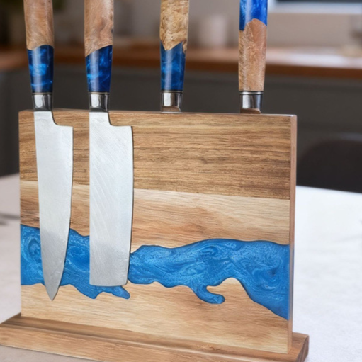 Double-sided magnetic knife holder
