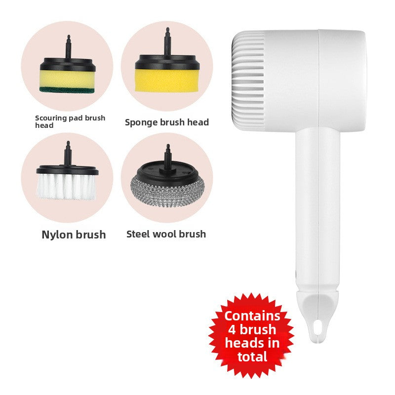 Multifunctional Electric Cleaning Brush Handheld Wireless Rechargeable Bottle Brush