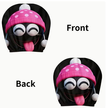 Pink Polka Dot Hat Emoji