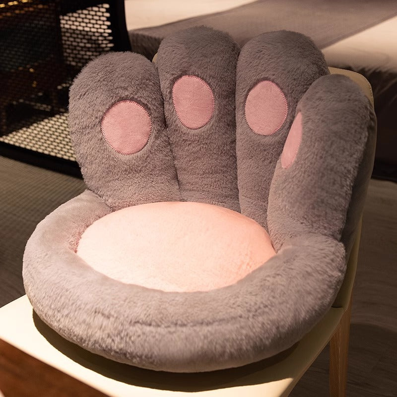 Plush Tatami Seat Cushion with Backrest