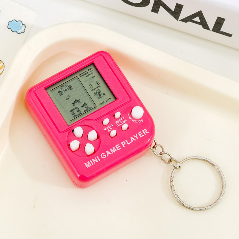 Handheld Tetris Game Console Keychain