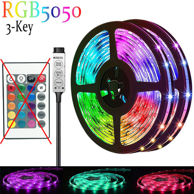 LED Light Strip with Remote Control USB