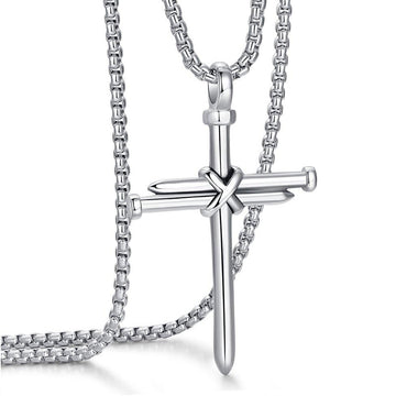 Steel color necklace