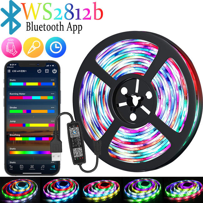 LED Light Strip with Remote Control USB