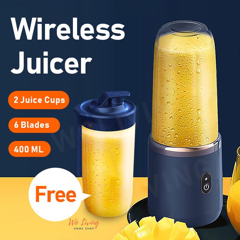 Double-bottle fruit juicer