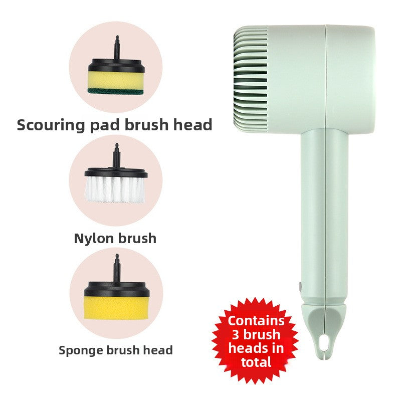 Multifunctional Electric Cleaning Brush Handheld Wireless Rechargeable Bottle Brush