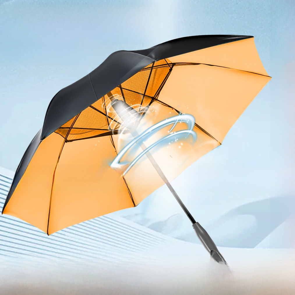 Cooling Umbrella with USB Fan and Mist Spray