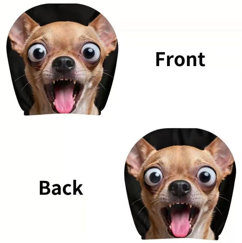 Car headrest cover