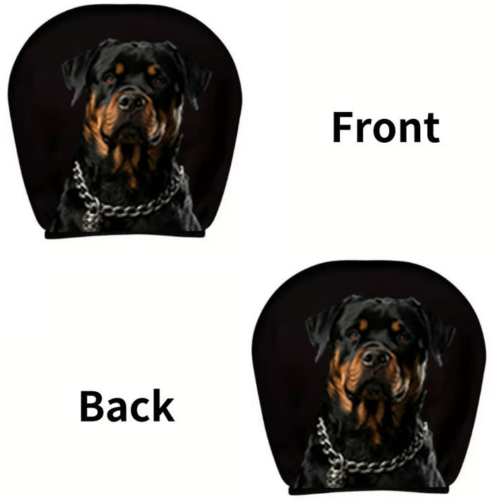 Car headrest cover