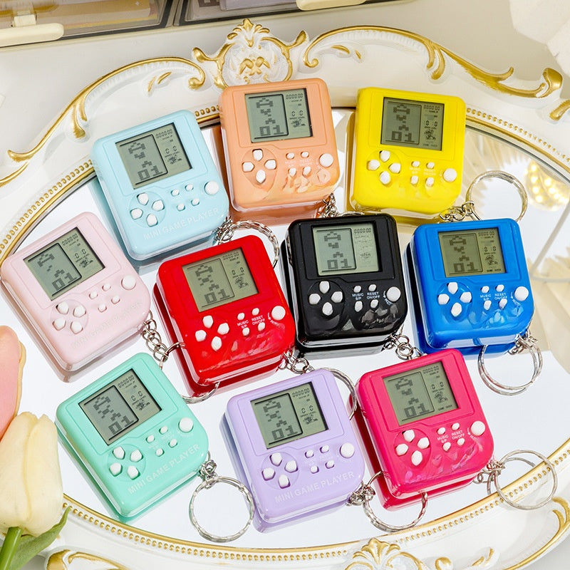 Handheld Tetris Game Console Keychain