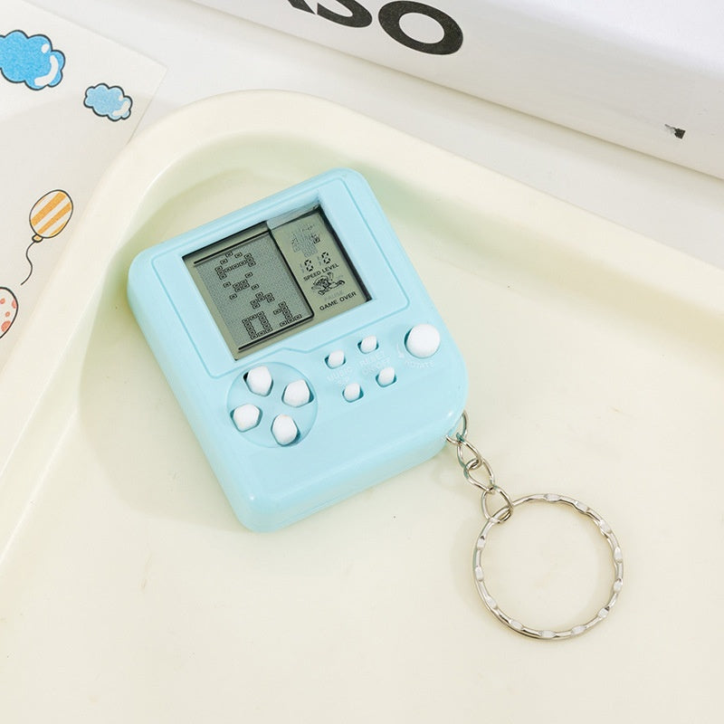 Handheld Tetris Game Console Keychain