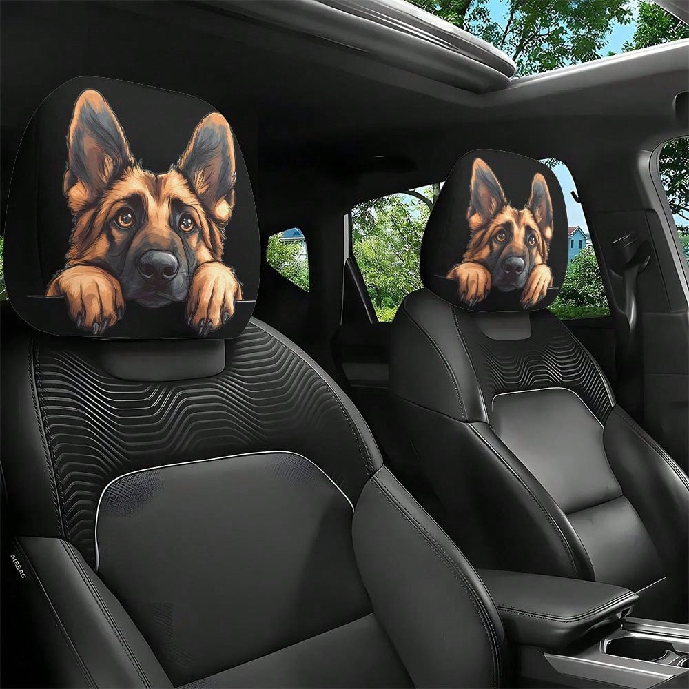 Car headrest cover