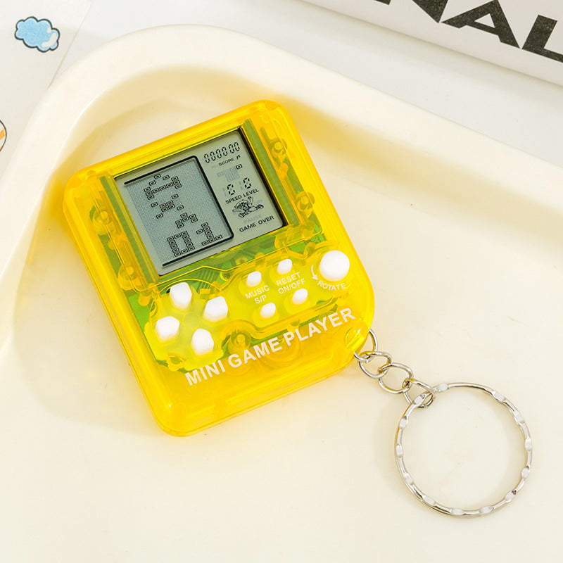 Handheld Tetris Game Console Keychain