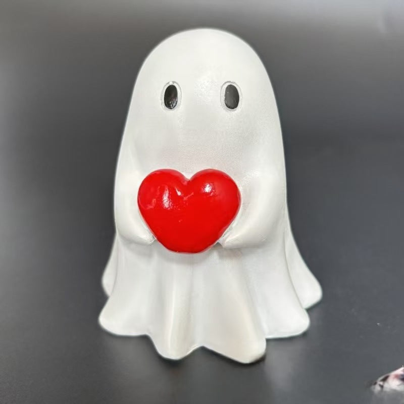 Cartoon Ghost Figurine Halloween Christmas Decor