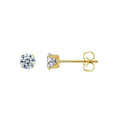  Golden claws with white zirconium 3mm