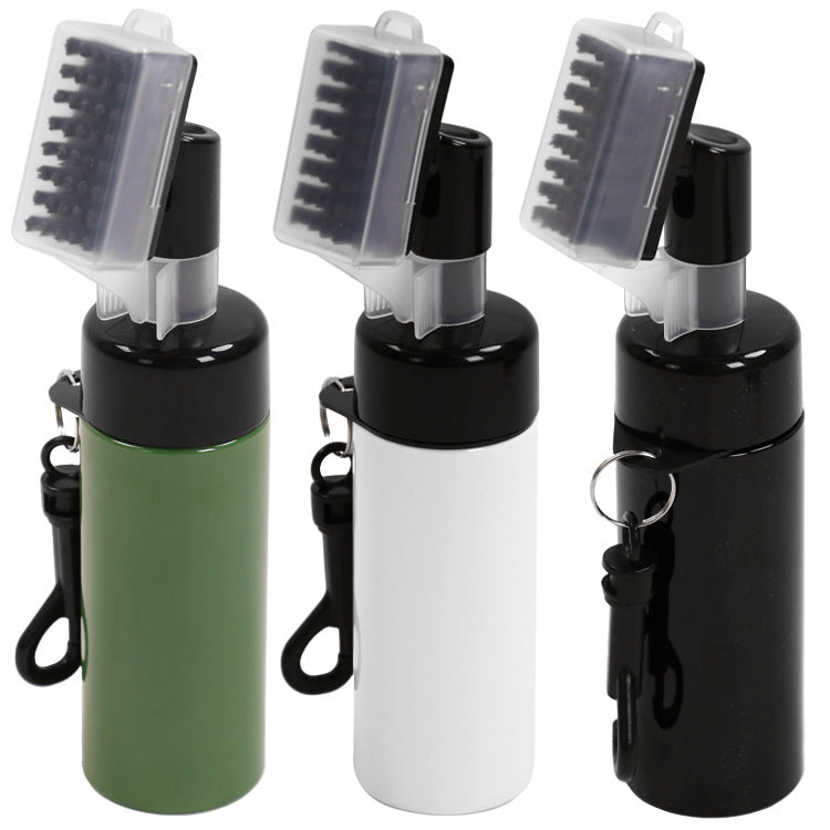 Press Type Golf Ball Cleaning Spray Brush