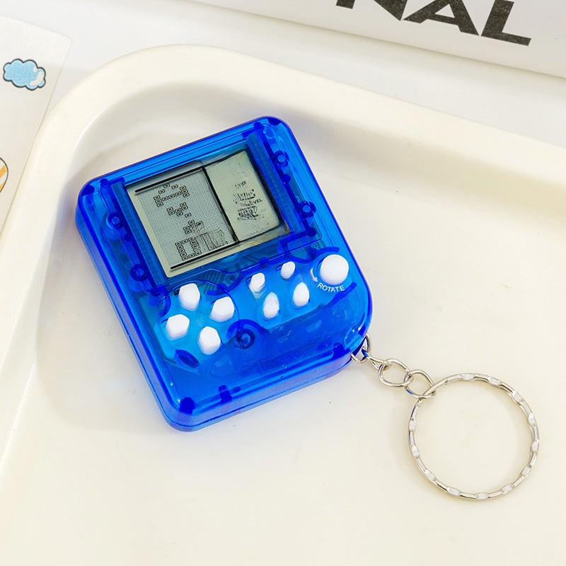 Handheld Tetris Game Console Keychain