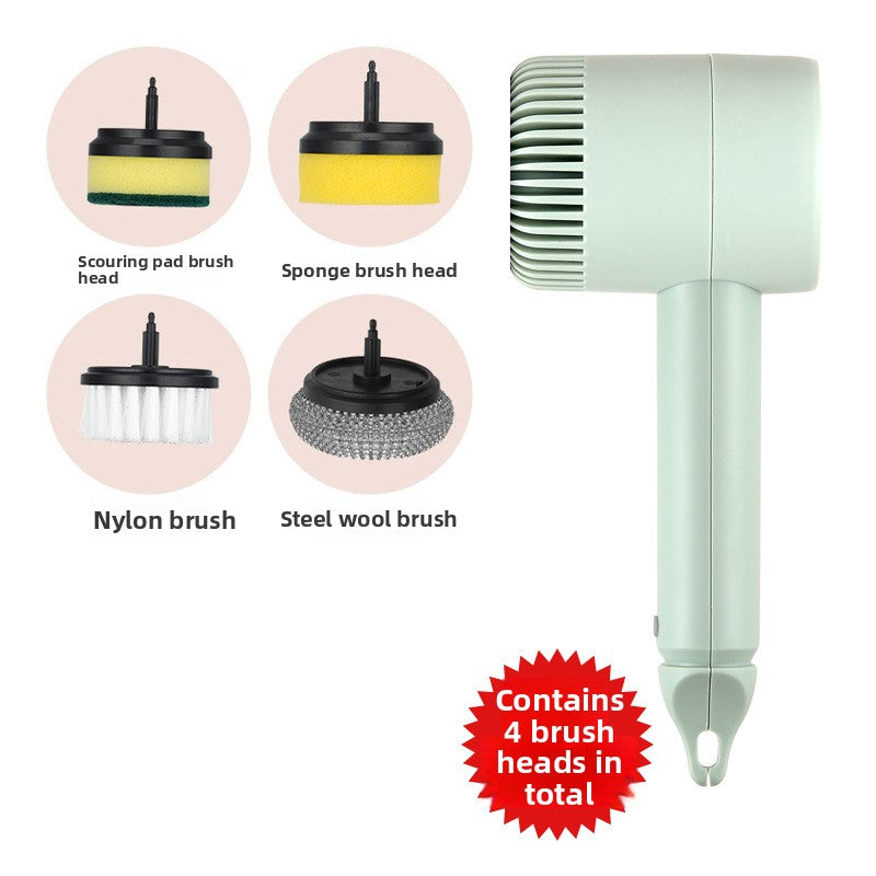 Multifunctional Electric Cleaning Brush Handheld Wireless Rechargeable Bottle Brush