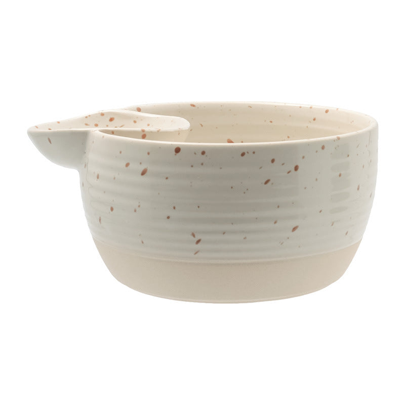 Retro-style ceramic partition bowl