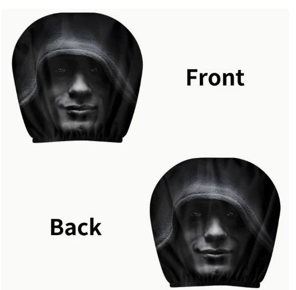 Car headrest cover