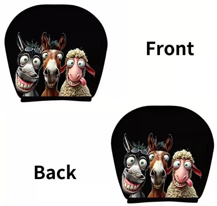Car headrest cover