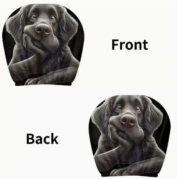 Car headrest cover