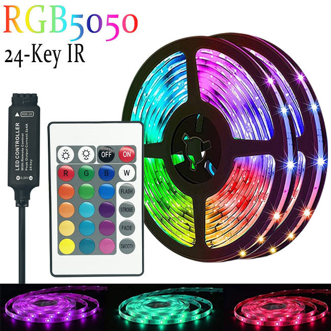 LED Light Strip with Remote Control USB