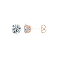  Rose gold claws with white zirconium 5mm