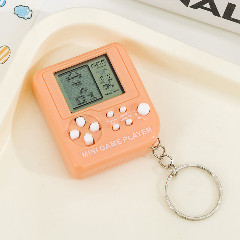 Handheld Tetris Game Console Keychain