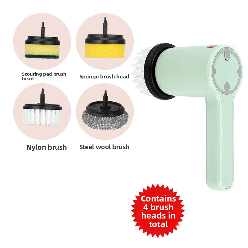 Multifunctional Electric Cleaning Brush Handheld Wireless Rechargeable Bottle Brush