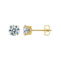  Golden claws with white zirconium 5mm